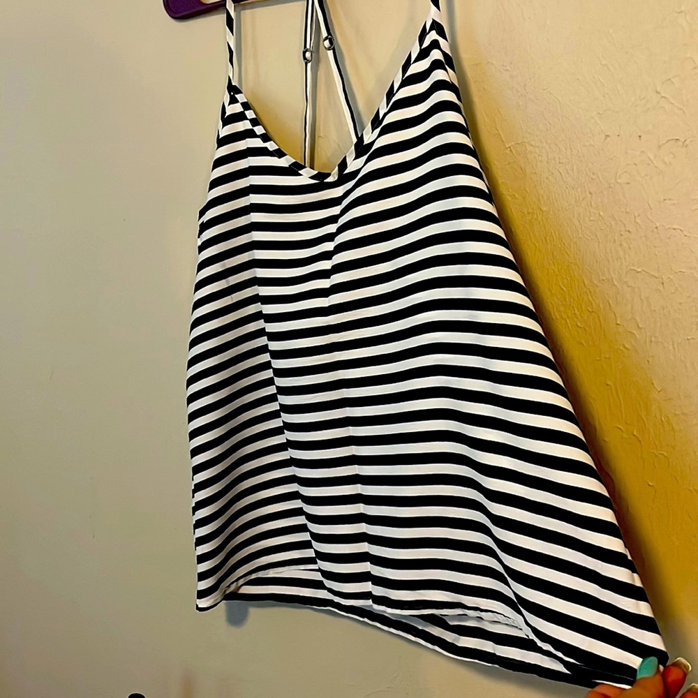 Navy striped Hollister tank